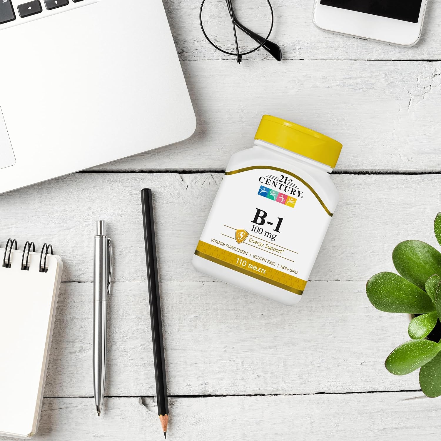 21st Century Vitamin B1 100mg Tablets (3-Pack) - görsel 6