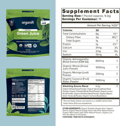 Organifi GO Packs - Green Juice Organic – Helps hydrate and revitalise your body – Image 2