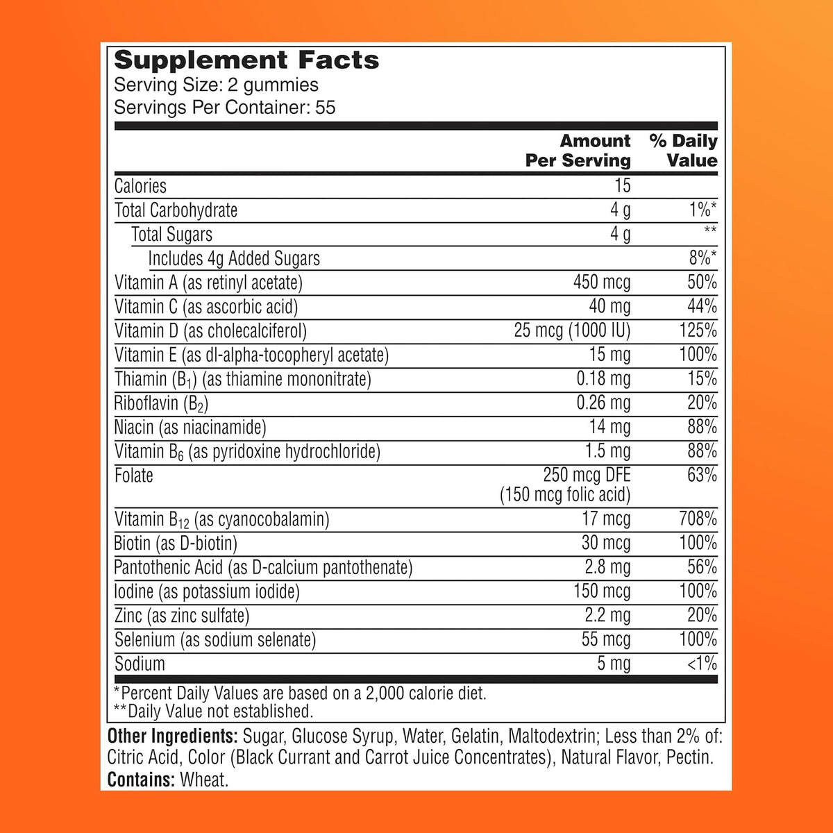 One A Day Multivitamin for Women 50 and Over, Gummy Vitamins, 110 Gummies - görsel 9