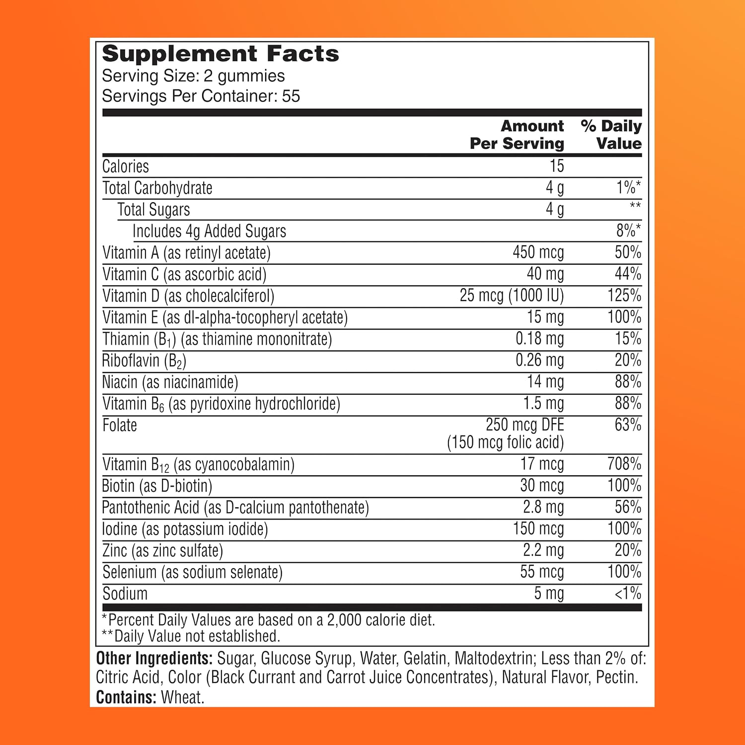 One A Day Multivitamin for Women 50 and Over, Gummy Vitamins, 110 Gummies - görsel 9