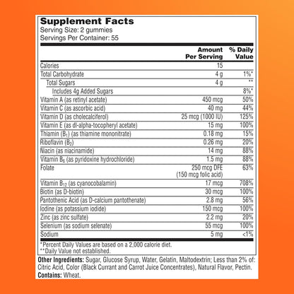 One A Day Multivitamin for Women 50 and Over, Gummy Vitamins, 110 Gummies