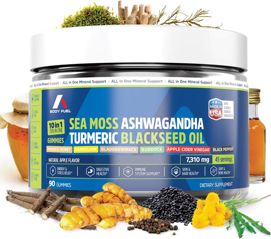 Sea Moss Gummies, 10-in-1 Formula, 90 Count | 45-Day Supply