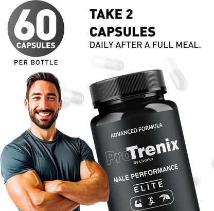 (3 Pack) ProTrenix Pills for Men, All-Natural Multivitamin Supplement, 180 Capsules
