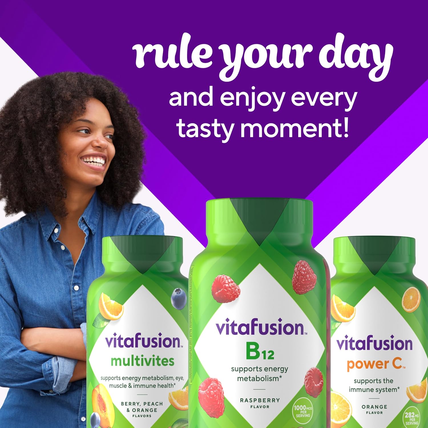 Vitafusion Vitamin B12 1000 mcg Gummies – Raspberry Flavour – 140 Count - görsel 9