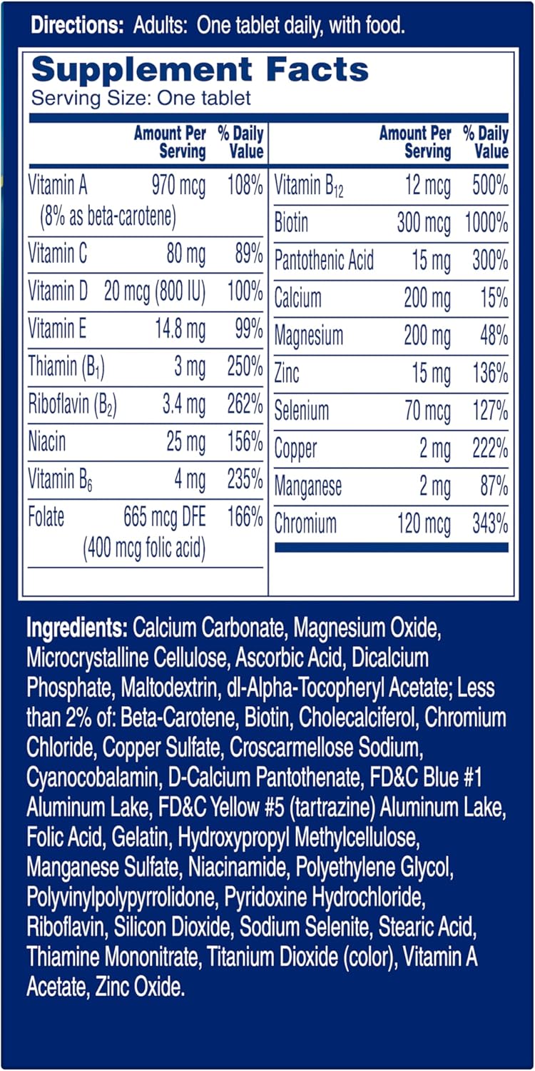 One A Day Men's Pro Edge Multivitamin, 50 Tablets - görsel 9