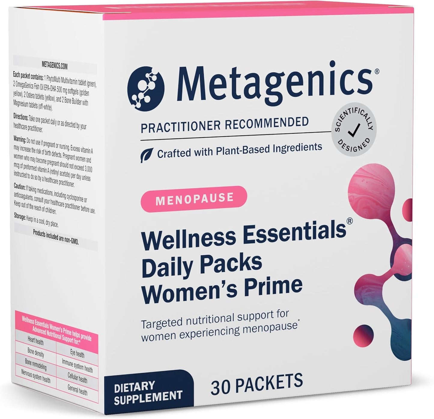Metagenics Wellness Essentials Women's Prime - Daily Multivitamin & Omega-3 Packets for Menopause Support - görsel 1