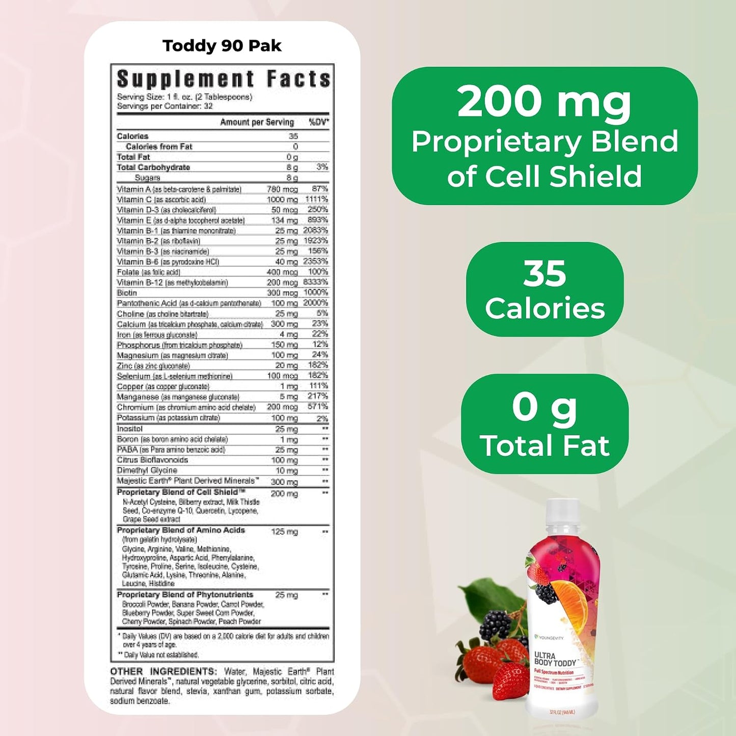 Toddy 90 PAK - Complete Multivitamin, Mineral, and Omega-3 Supplement Pack - görsel 3