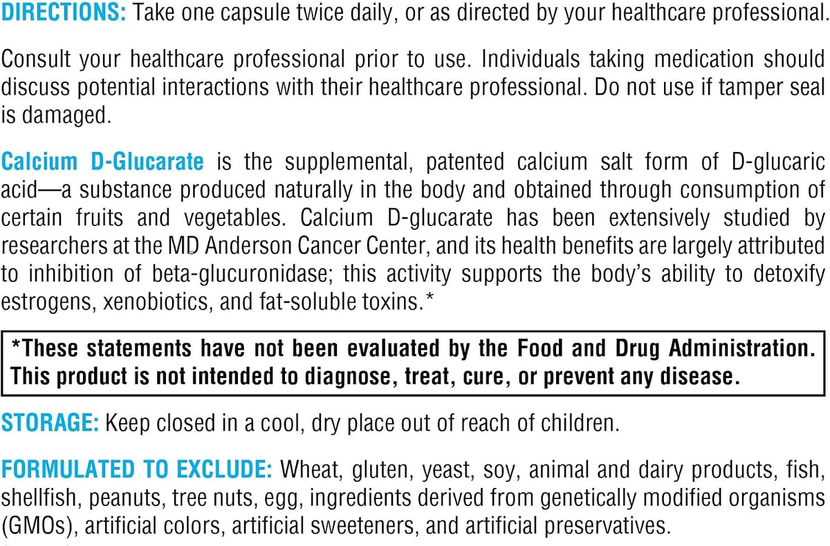 XYMOGEN Calcium D-Glucarate – 90 Capsules – Endocrine & Detox Support - görsel 7