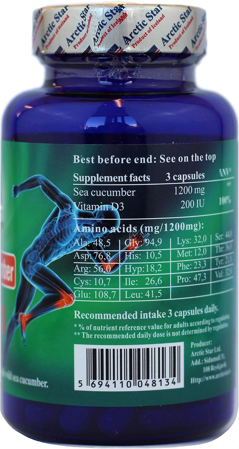 Arctic Star - Sea Cucumber with Vitamin D3 Capsules, 90 Count - görsel 2