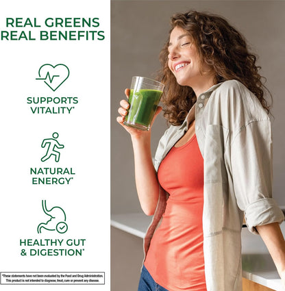 Country Farms Super Greens Power Pack - 50 Organic Superfoods with Probiotics, Unflavoured & Berry, 40 Servings
