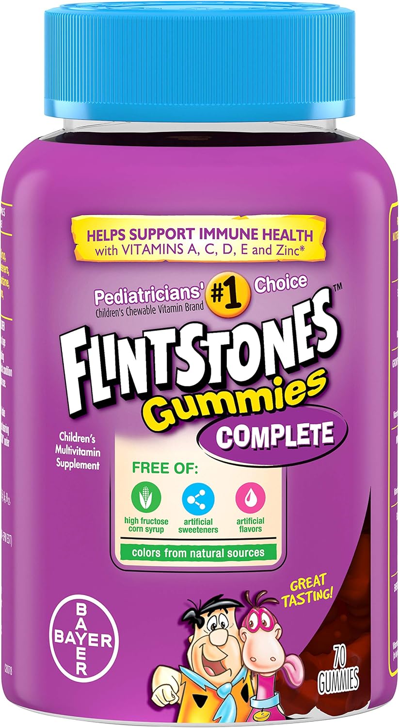Flintstones Gummies Complete Children's Multivitamins, 70 Count (Pack of 2) - görsel 2