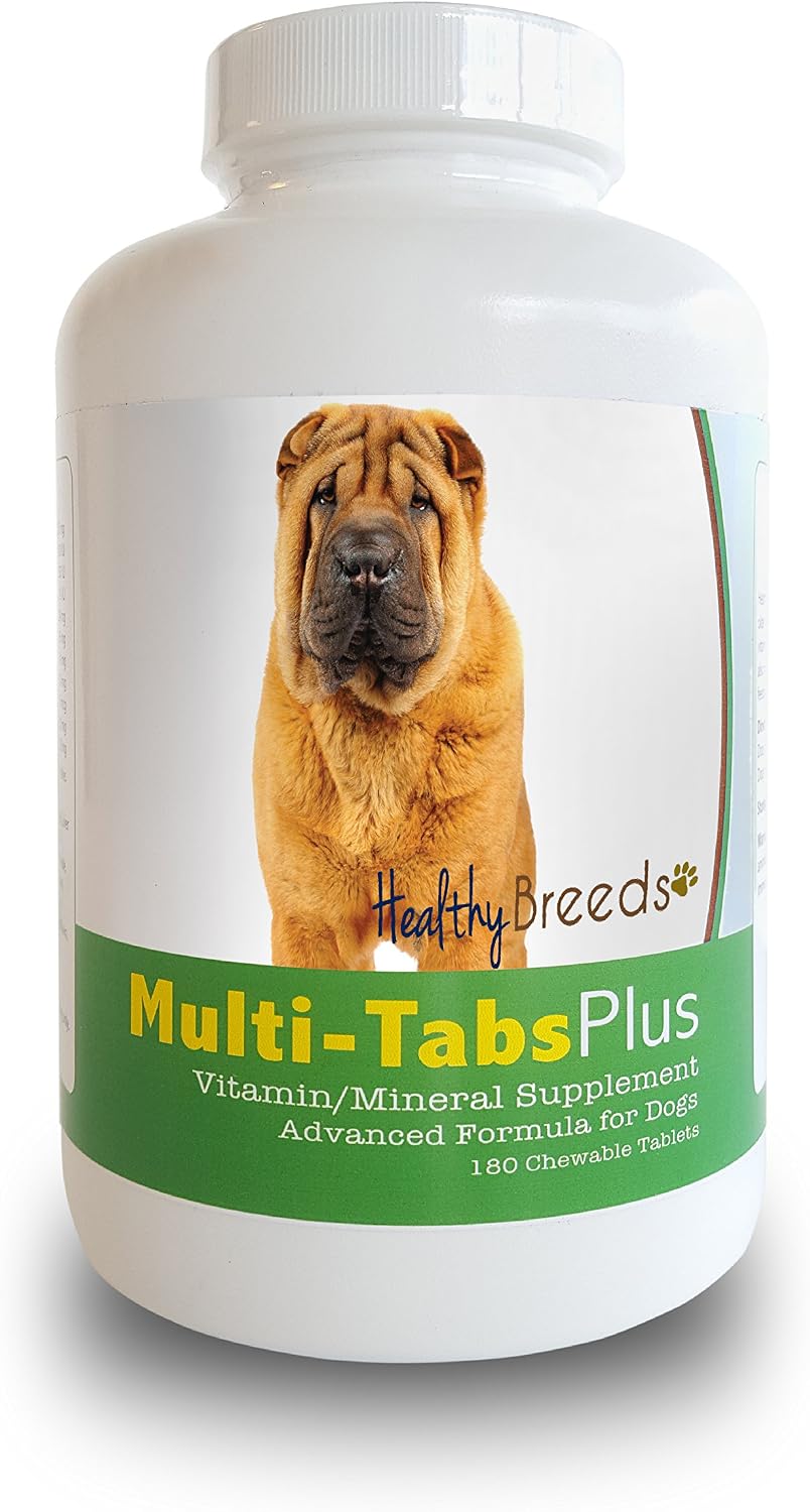 Healthy Breeds Chinese Shar Pei Multi-Tabs Plus Chewable Tablets 180 Count - görsel 1