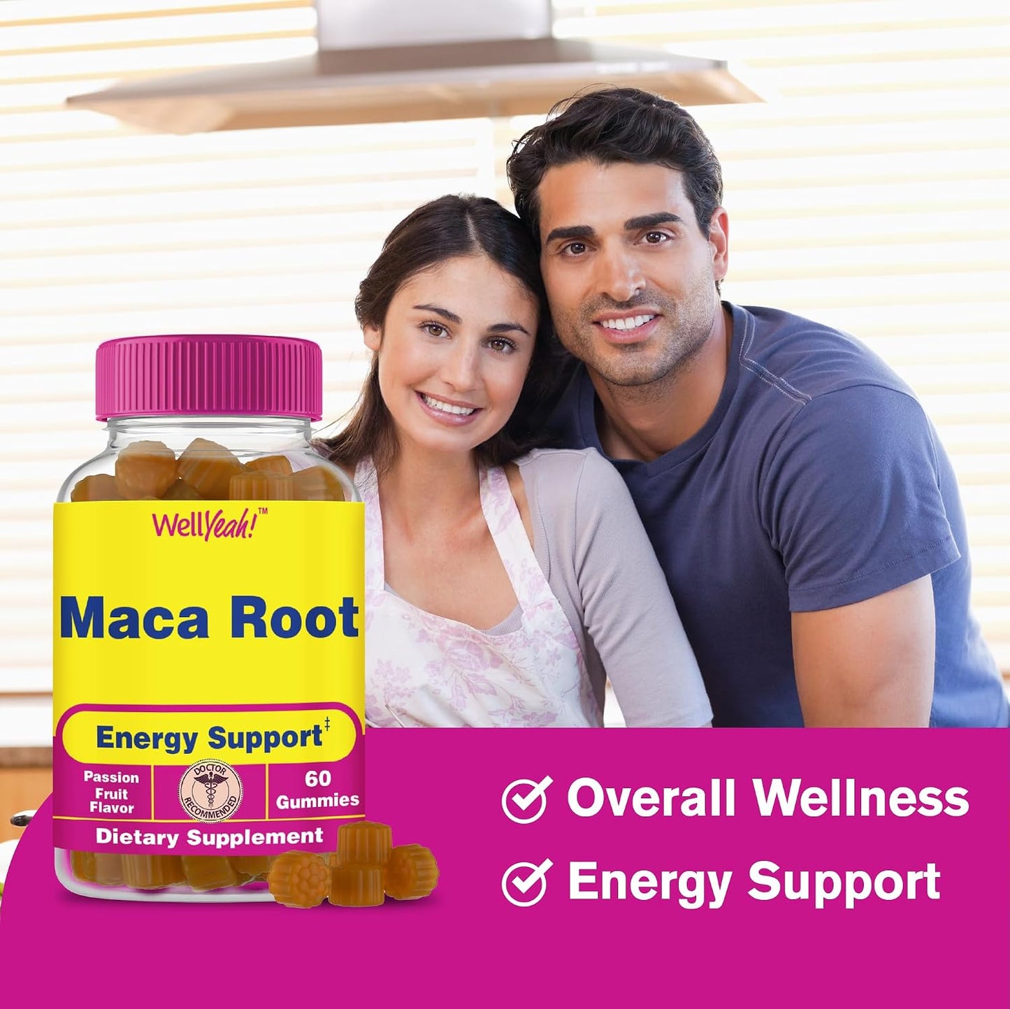 WellYeah Maca Root Gummies – 200 mg, 60 Count - görsel 3