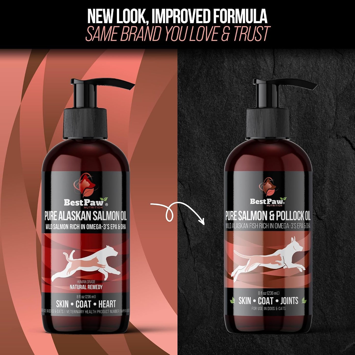 Wild Alaskan Salmon Oil for Dogs | Liquid Omega-3 with Pump | 240 ml - görsel 2