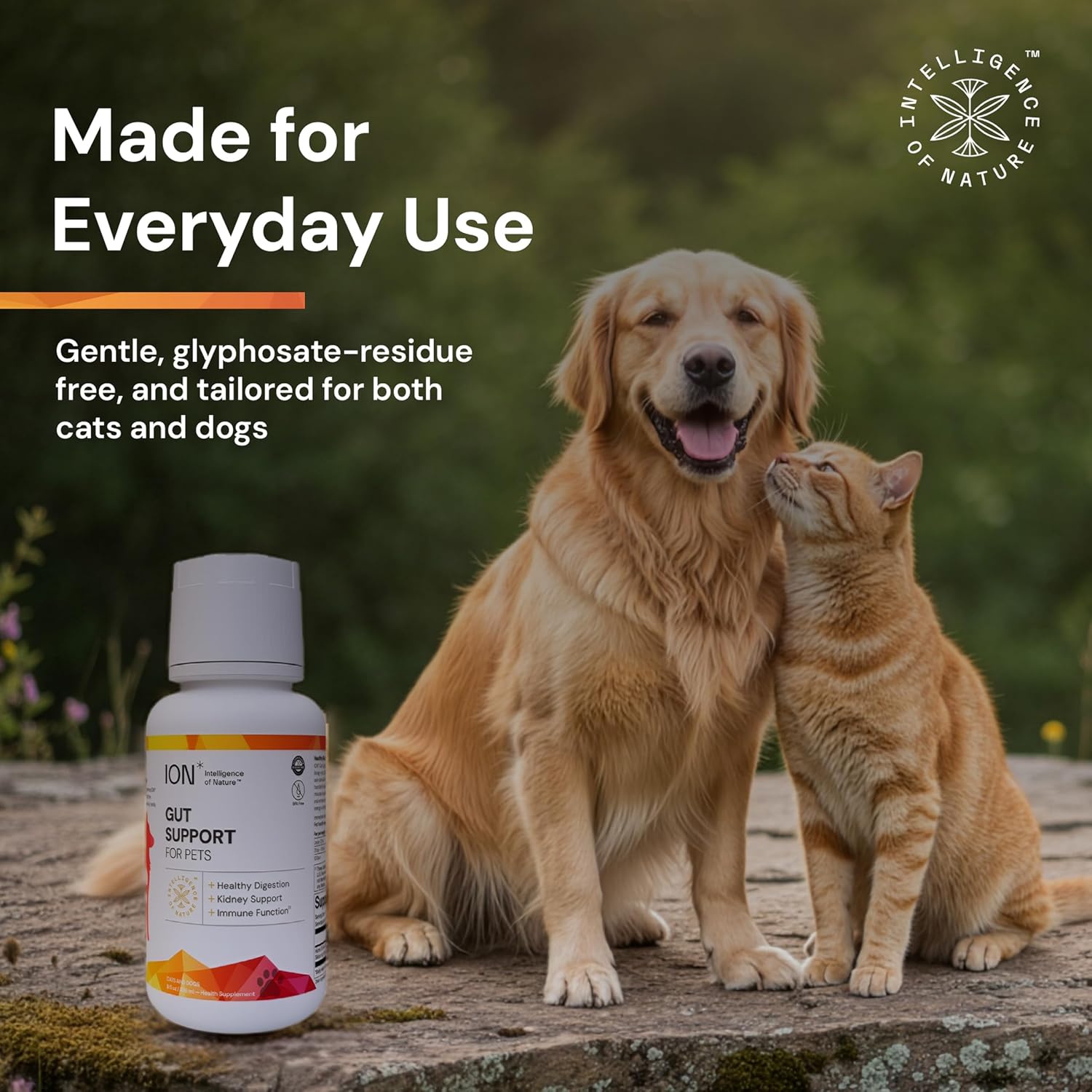ION* Intelligence of Nature Gut Support for Pets – Liquid Digestive Health Supplement for Dogs and Cats, 473 ml - görsel 9