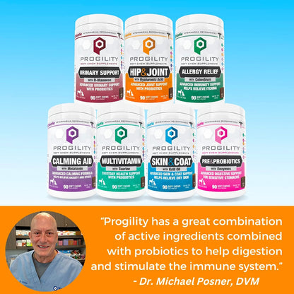 Progility Mini Allergy & Immune Supplement for Small to Medium Dogs – Advanced Immune Support for Everyday Wellness & Seasonal Sensitivities, Soft Chews (60 Count)
