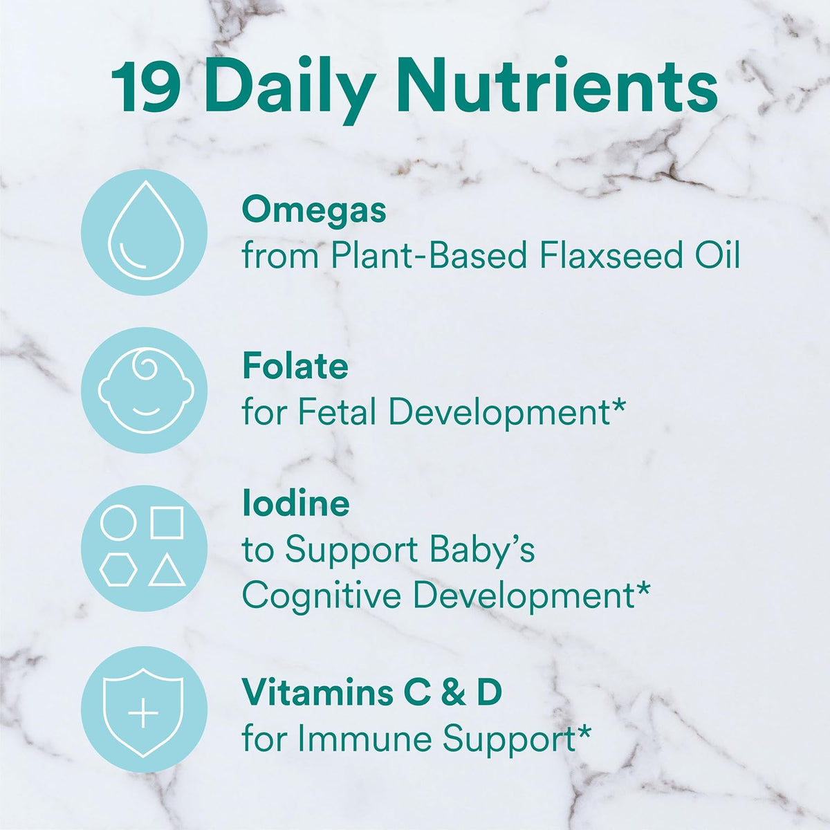 SmartyPants Prenatal Sugar Free Multivitamin Gummies with Methylfolate & Omega 3 - görsel 4