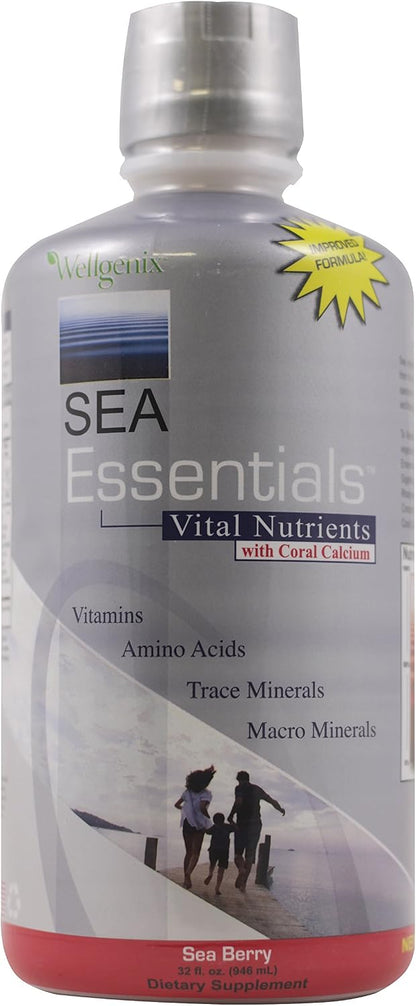 Wellgenix Sea Essentials Liquid Trace Minerals, 6-Pack, 946 ml Each