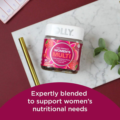 OLLY Women's Multivitamin Gummies - Berry Flavour, 180 Gummies (90-Day Supply)