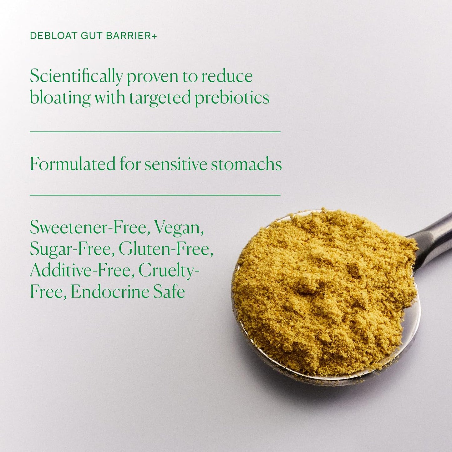 The Nue Co. Debloat Gut Barrier+ - Prebiotic Powder with Turmeric & Ginger (200g) - görsel 3