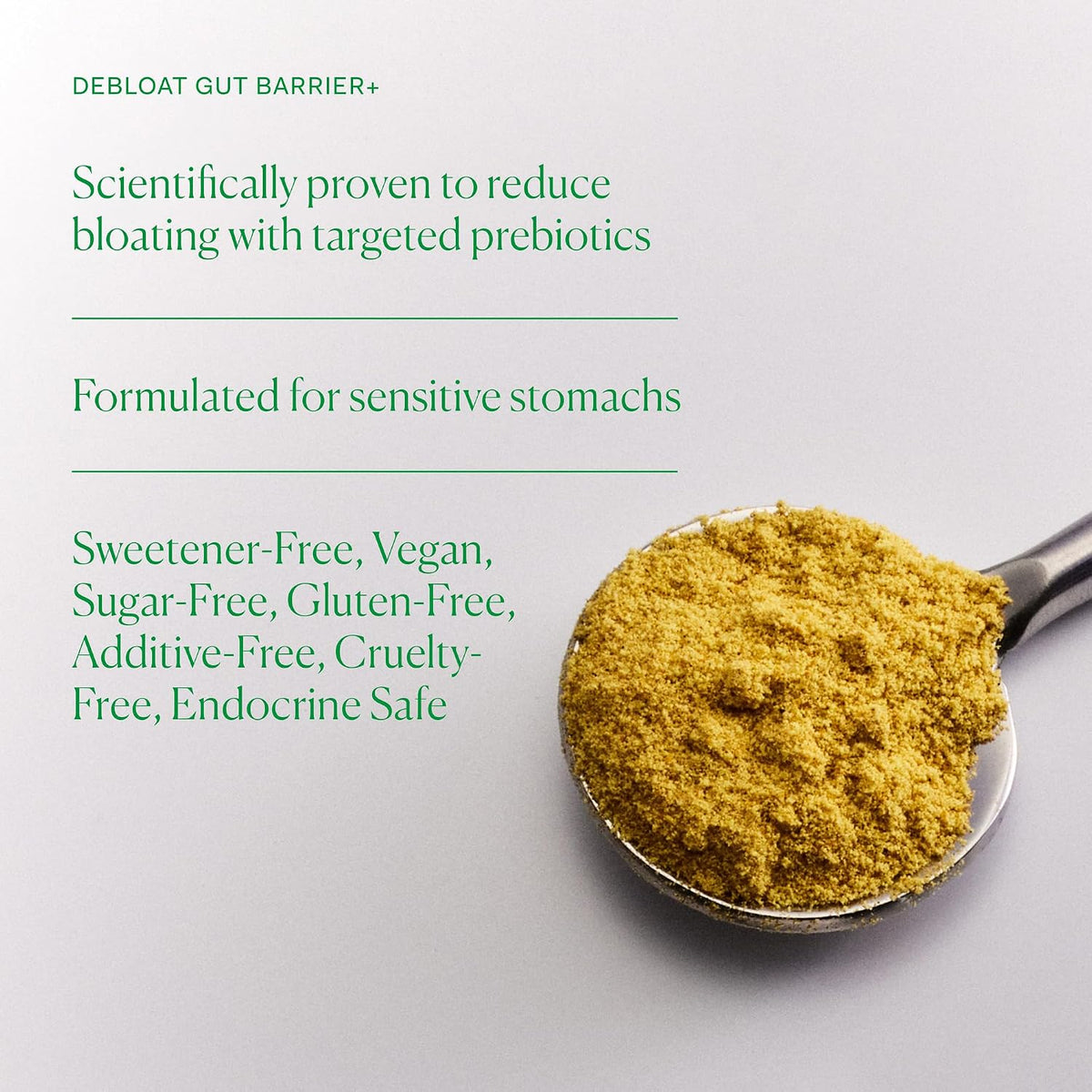 The Nue Co. Debloat Gut Barrier+ - Prebiotic Powder with Turmeric & Ginger (200g) - görsel 3