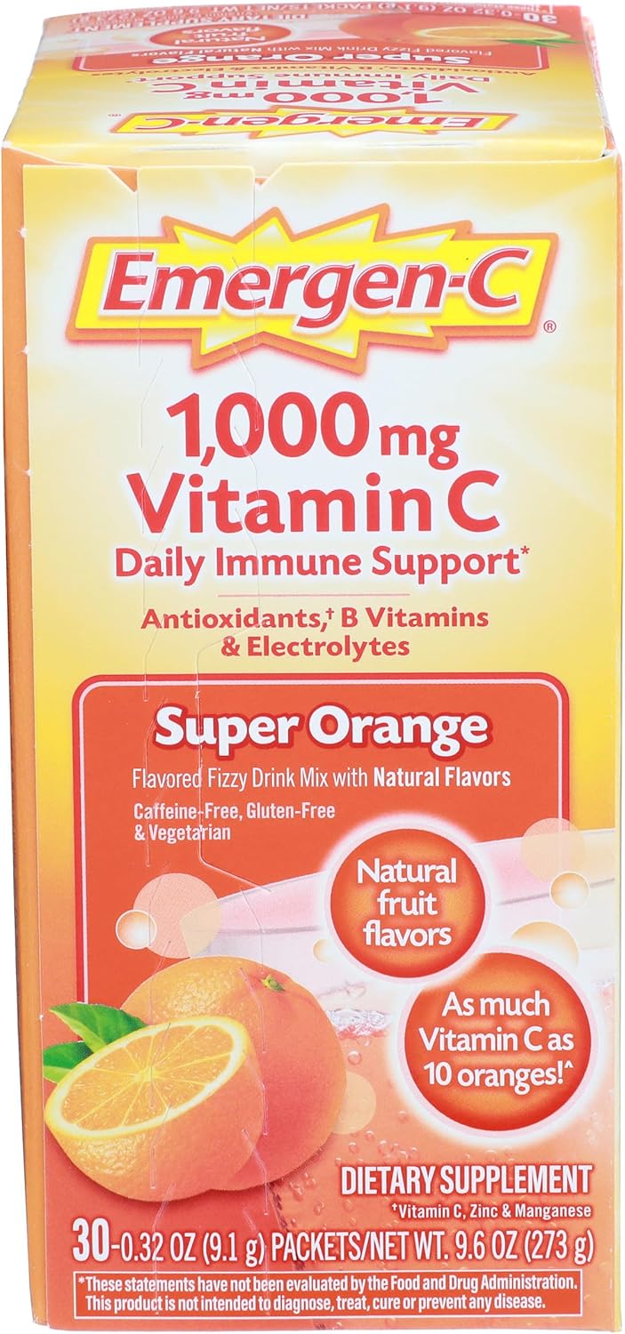 Emergen-C Super Orange, 30 pack - görsel 1