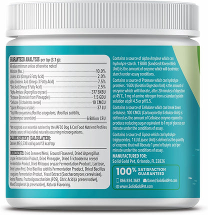 Solid Gold SeaMeal Probiotic & Multivitamin for Dogs and Cats - Kelp Powder Supplement - 99 g