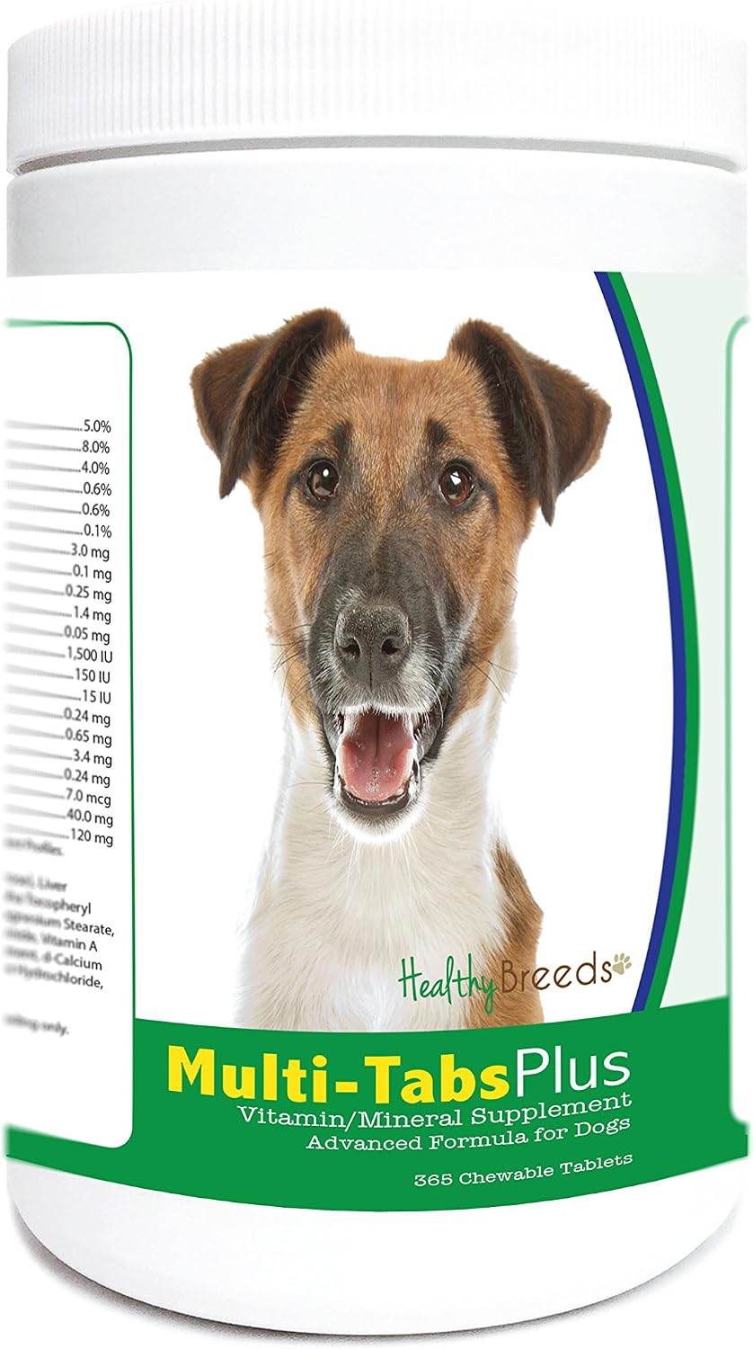 Healthy Breeds Smooth Fox Terrier Multi-Tabs Plus Chewable Tablets 365 Count - görsel 1