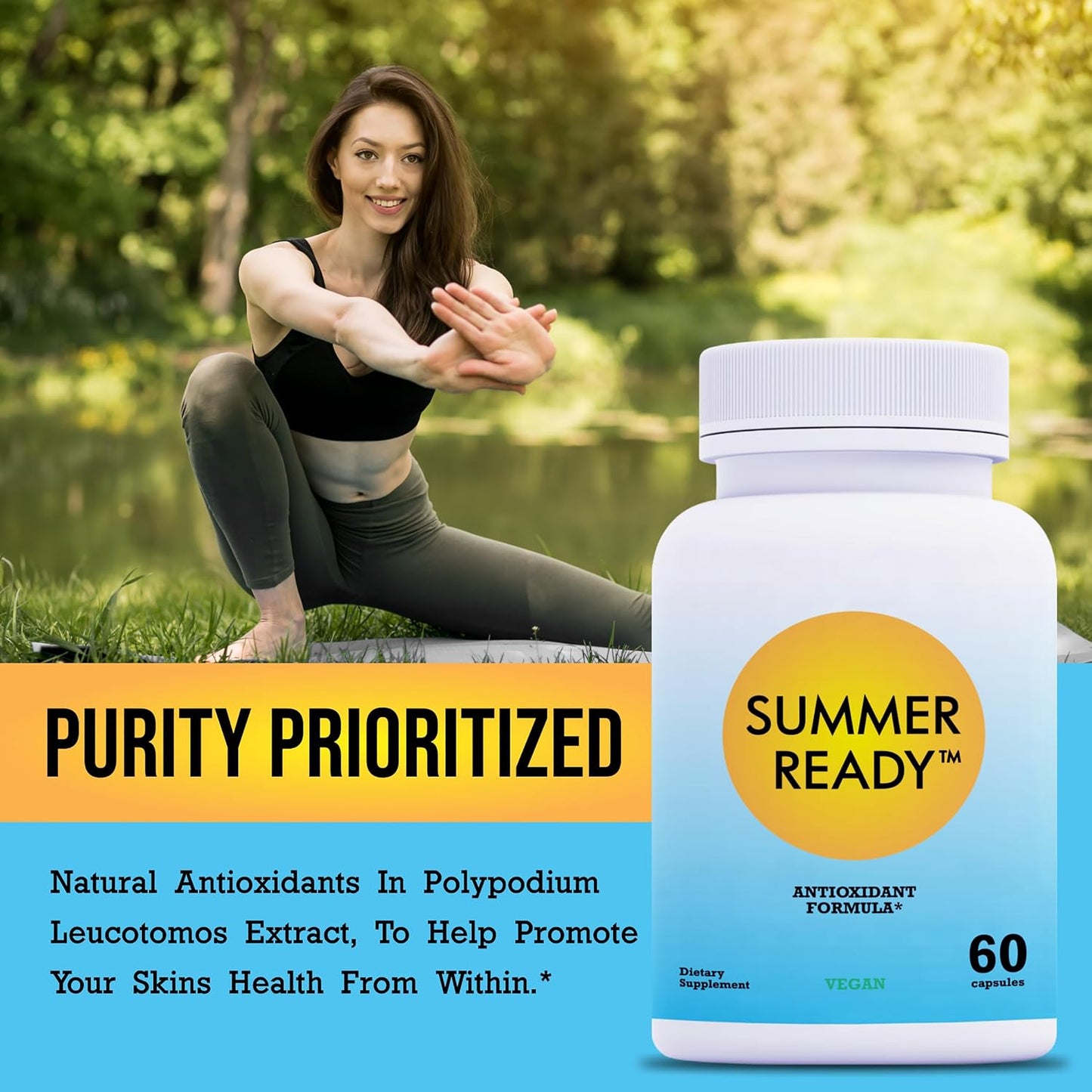 Skin Care Supplement Capsules - Nicotinamide/Niacinamide/Niacin 500mg (Vitamin B3) and Polypodium Leucotomos (Fern Extract) 480mg, Antioxidant Rich Formula - görsel 6