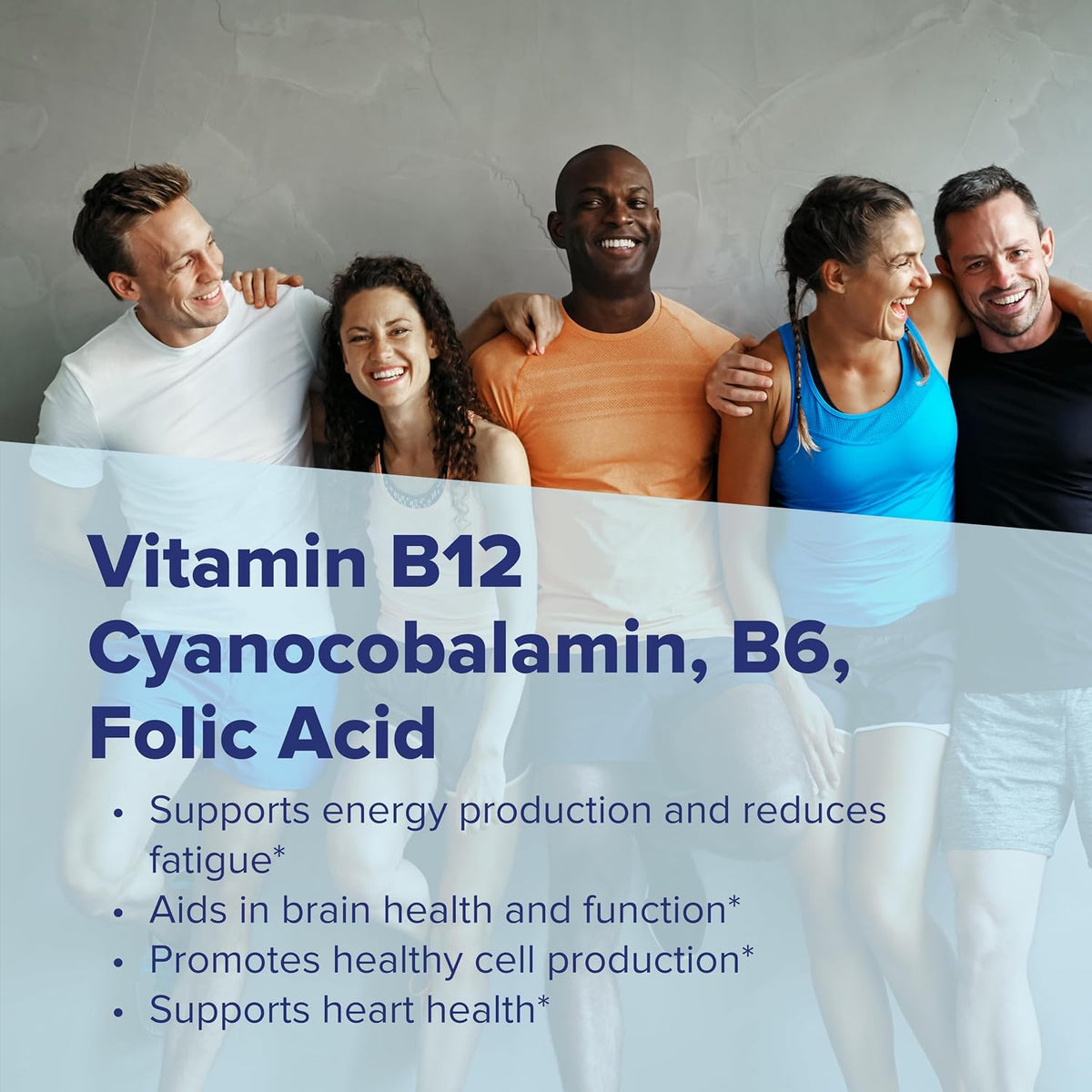 Superior Source No Shot Vitamin B-12 5000 mcg, B-6, Folic Acid - Sublingual Tablets for Energy and Nerve Function - 100 Count - görsel 6