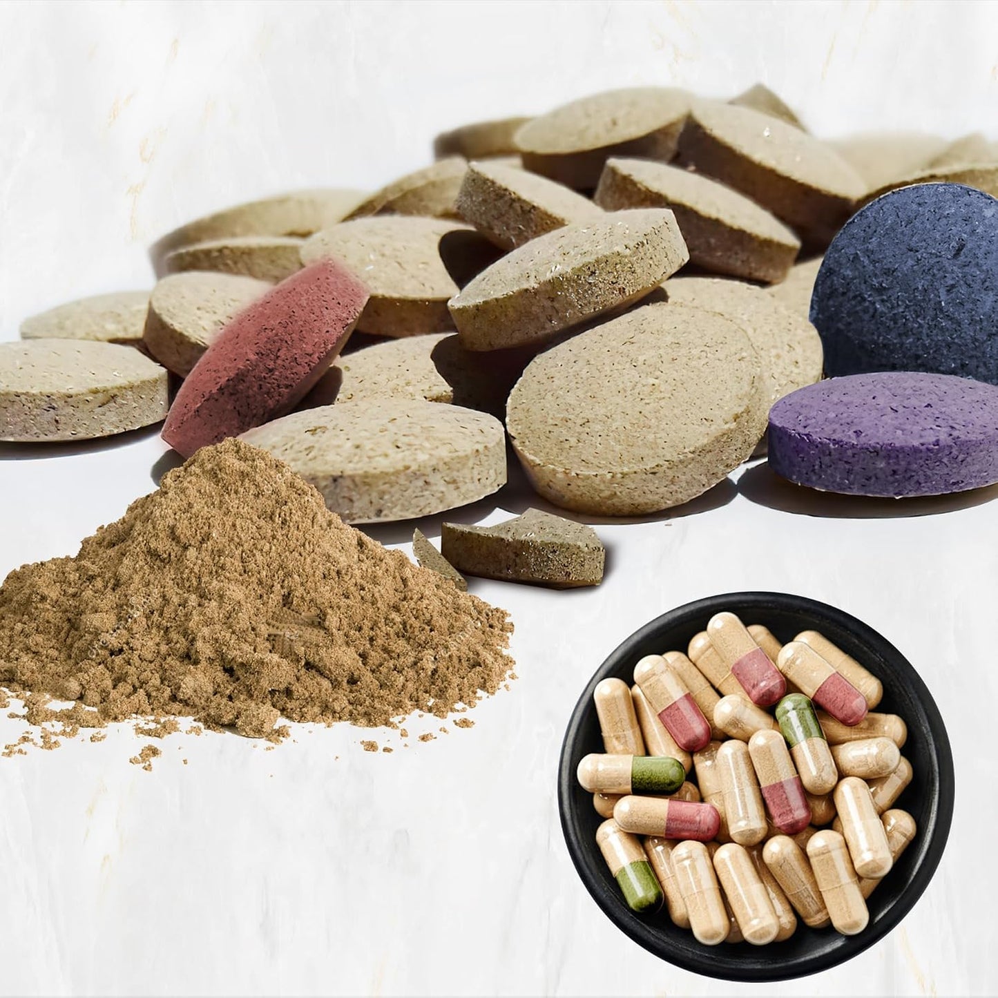 ATNreuro Size 1 Empty Gelatin Capsules with 2 Micro Spoons - 100 Capsules - görsel 5