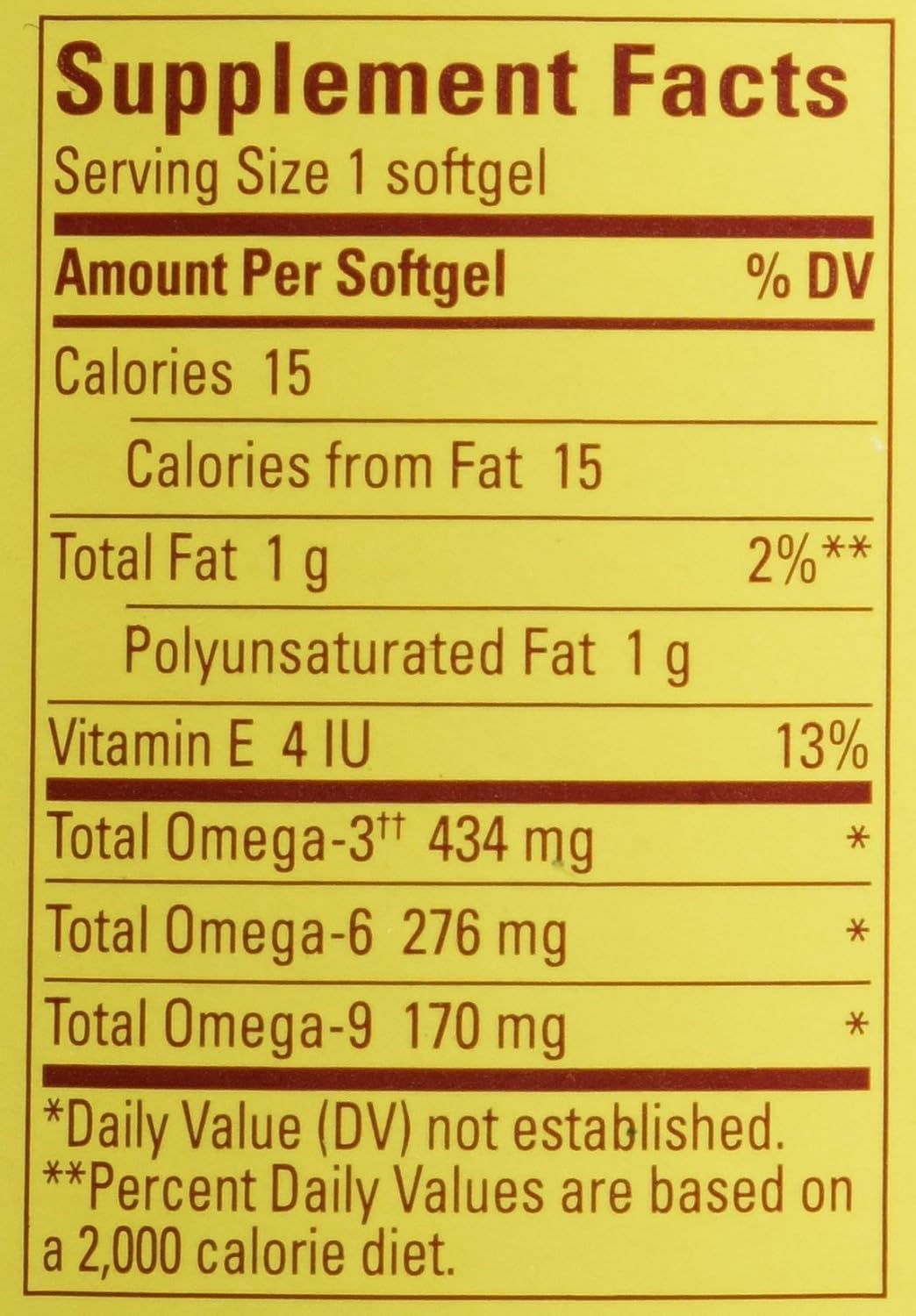 Nature Made Triple Omega 3-6-9 - Fish, Flaxseed, Safflower and Olive Oils - 180 Softgels - görsel 3