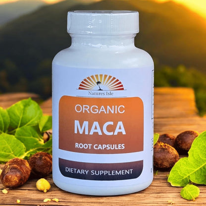Maca Root Powder Capsules - Organic, 240 Capsules