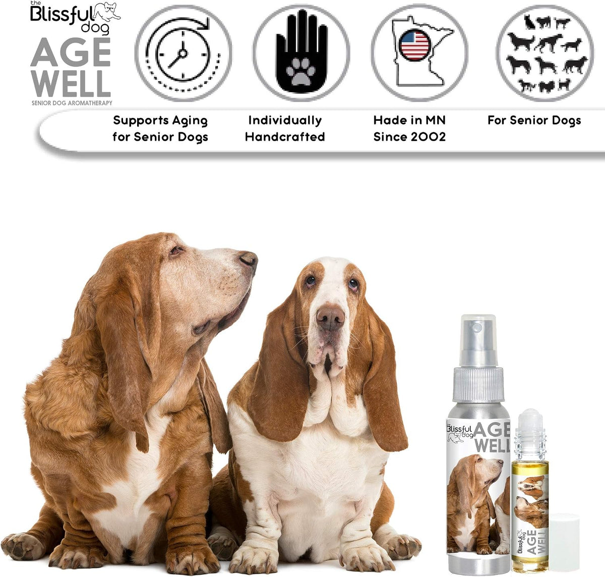 The Blissful Dog Basset Hound Age Well Spray Aromatherapy - görsel 3