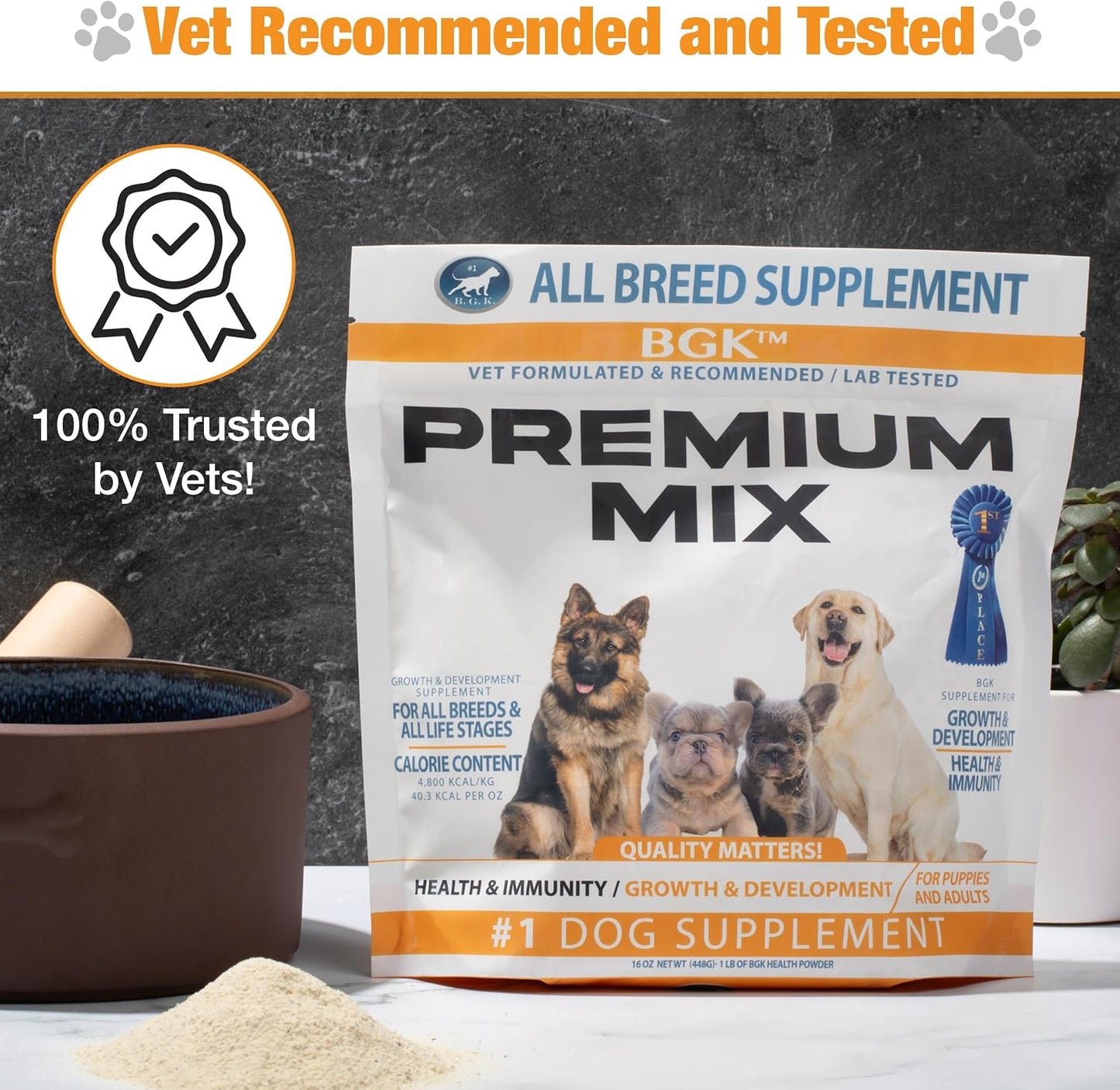 BGK Premium Mix Dog Multivitamin Powder (All Ages & Breeds) - görsel 4