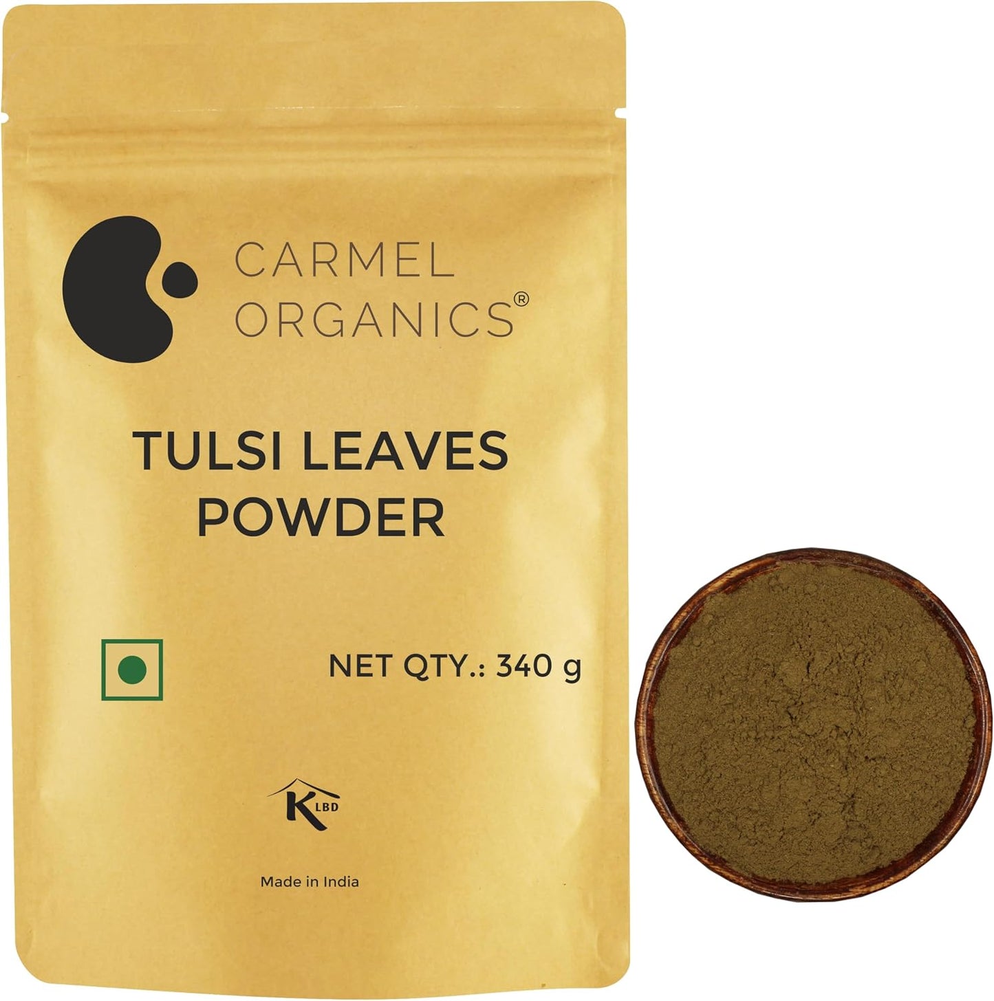 CARMEL ORGANICS Tulsi Leaves Powder - Holy Basil Leaf Powder, 227g - görsel 10