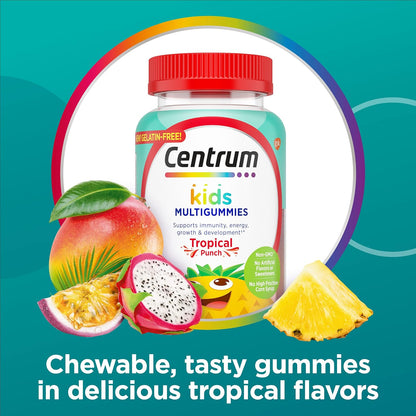 Centrum Kids Multivitamin Gummies, Tropical Punch Flavour, 150 Count