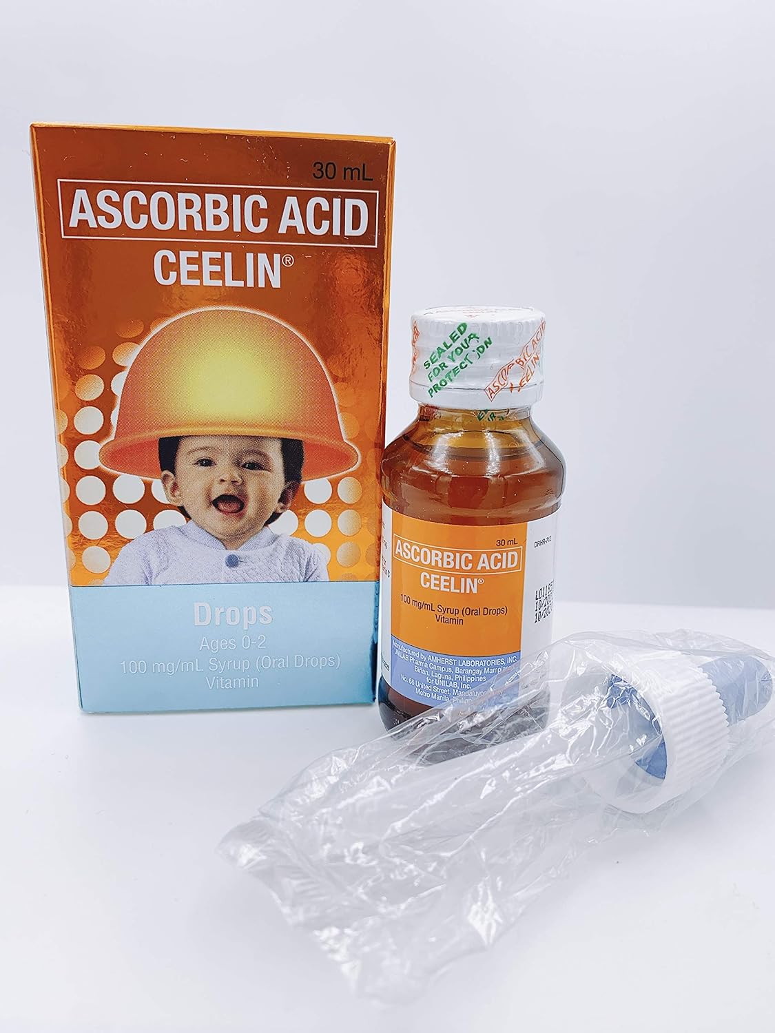 Ceelin Ascorbic Acid Drops for Infants & Toddlers (Ages 0-2), 30 ml - görsel 1