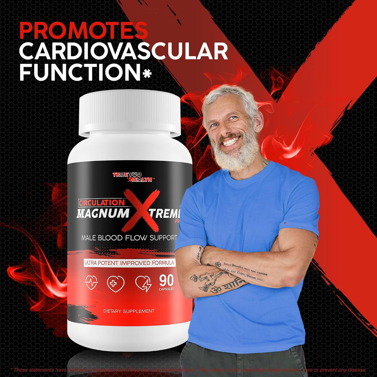Circulation Magnum Xtreme Pro - Advanced Formula - Blood Flow & Circulation Supplement for Men and Women - With L-Citrulline and Ginkgo Biloba - Natural Support for Vascular Health - görsel 6
