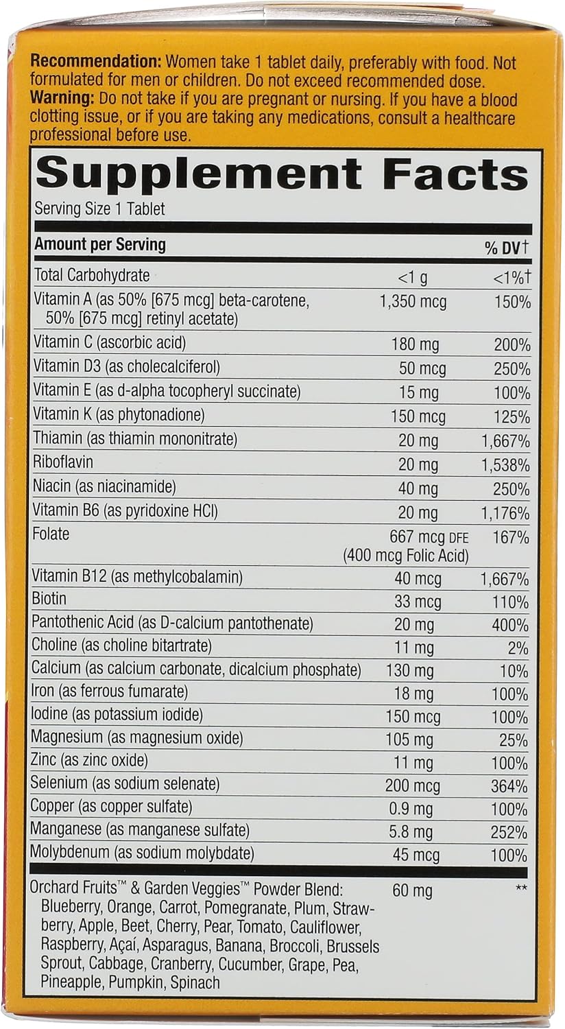 Nature's Way Alive! Once Daily Women's Multivitamin Tablets, 60 Tablets - görsel 7
