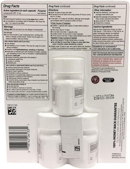 Member's Mark Lansoprazole Delayed Release Capsules, 15 mg (42 Capsules)