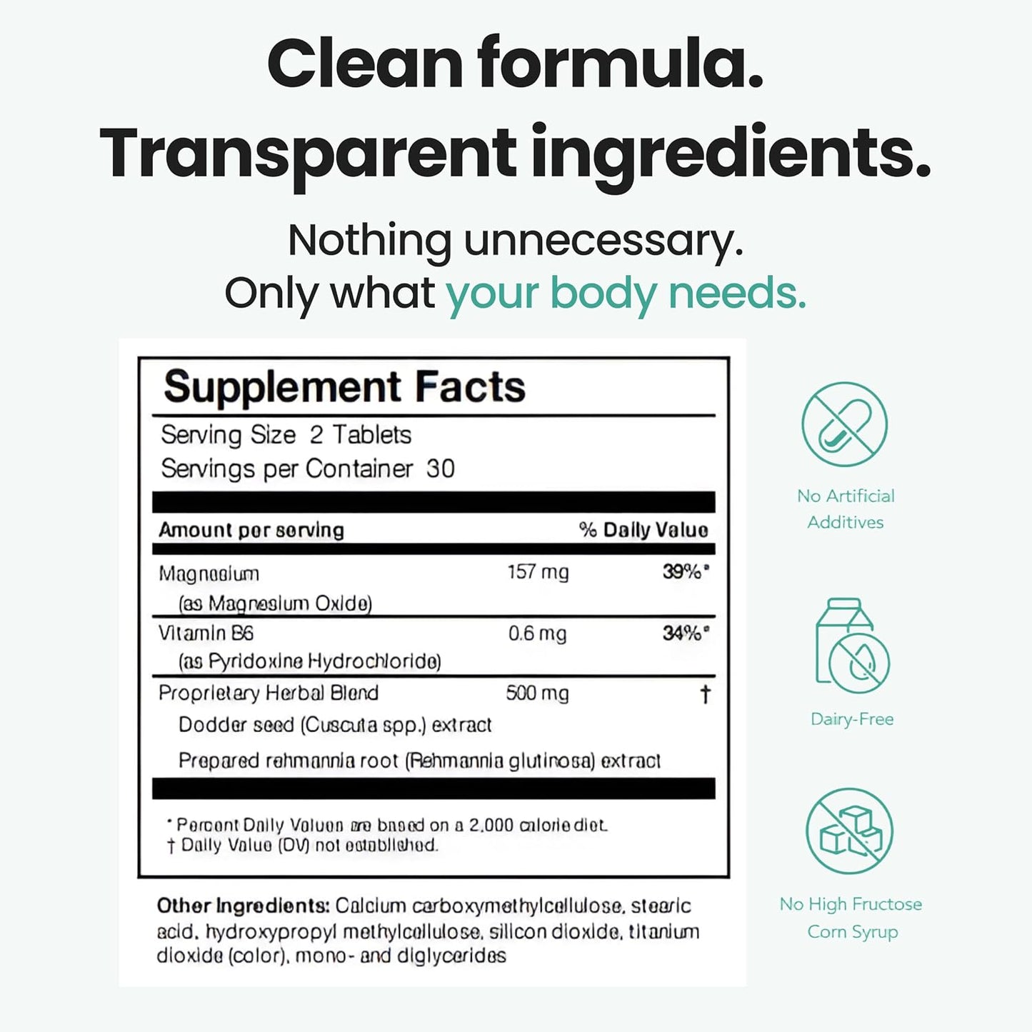 Hearing Support Supplement for Clarity & Ear Health with Magnesium, B6 & Patented Botanical Complex | 60 Tablets - görsel 9