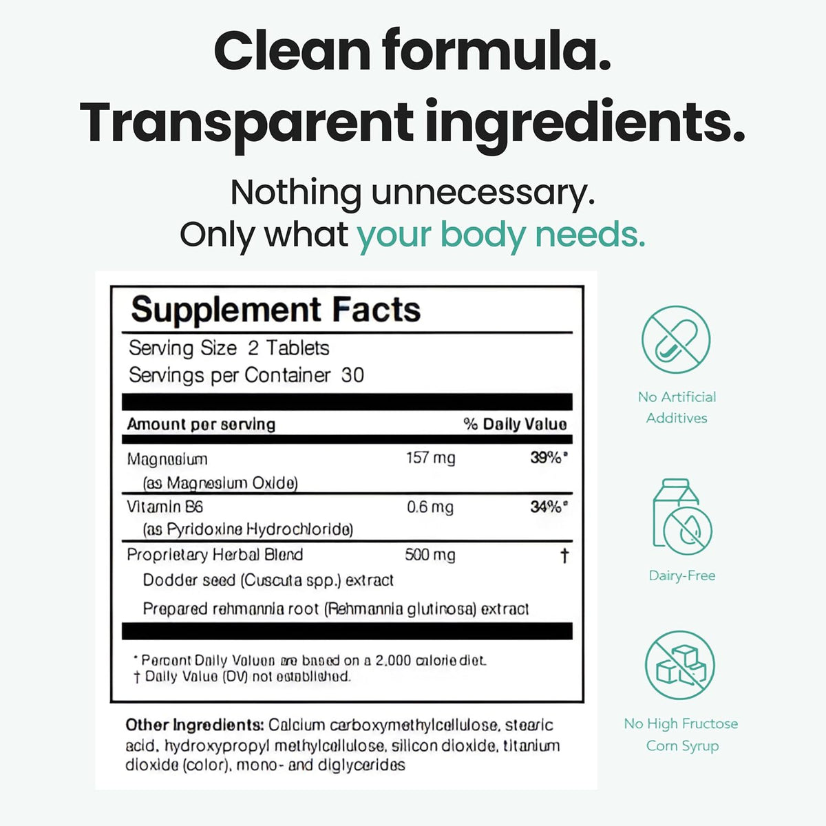Hearing Support Supplement for Clarity & Ear Health with Magnesium, B6 & Patented Botanical Complex | 60 Tablets - görsel 9