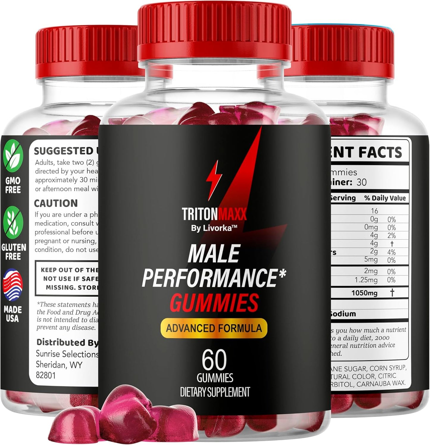 (2 Pack) TritonMaxx Gummies - Triton Maxx Gummies for Men Supplement Support, Premium Triton Maxx Advanced Formula Performance and Energy, 120 Gummies for 2 Months - görsel 8