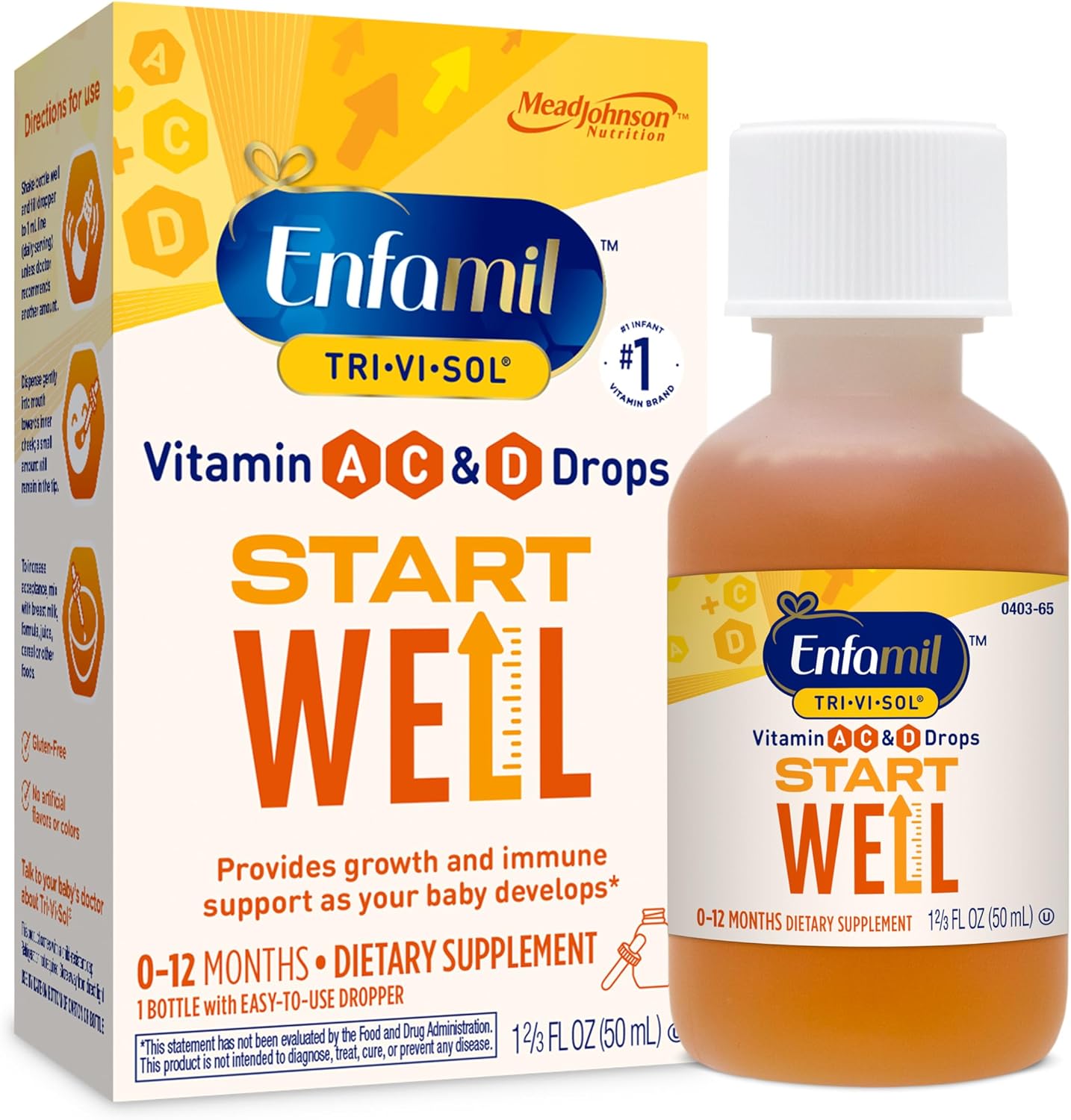 Enfamil Tri-Vi-Sol Infant Multivitamin Drops - 50mL - görsel 1