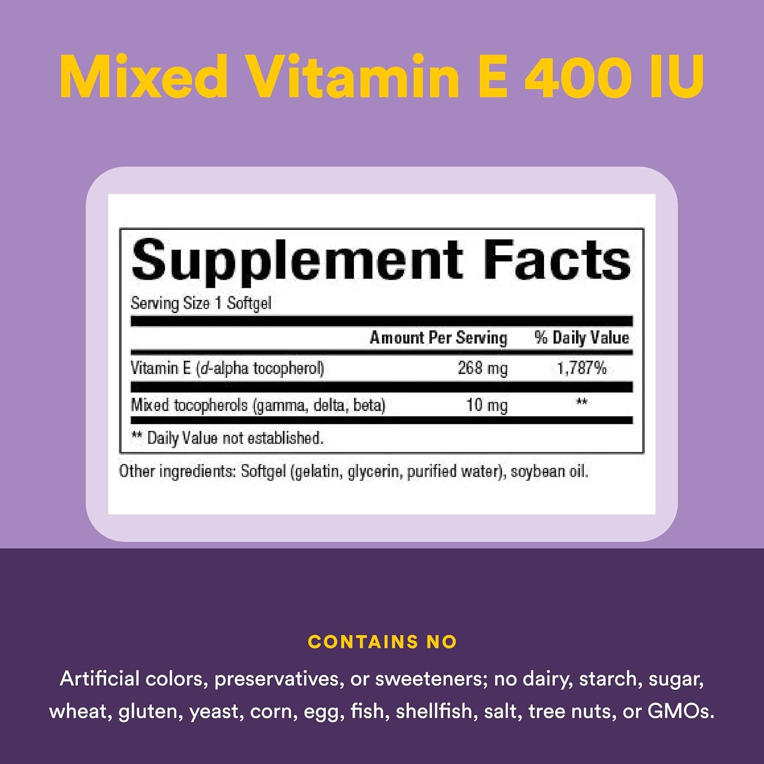 Natural Factors Mixed Vitamin E 400 IU – 240 Softgels - görsel 4