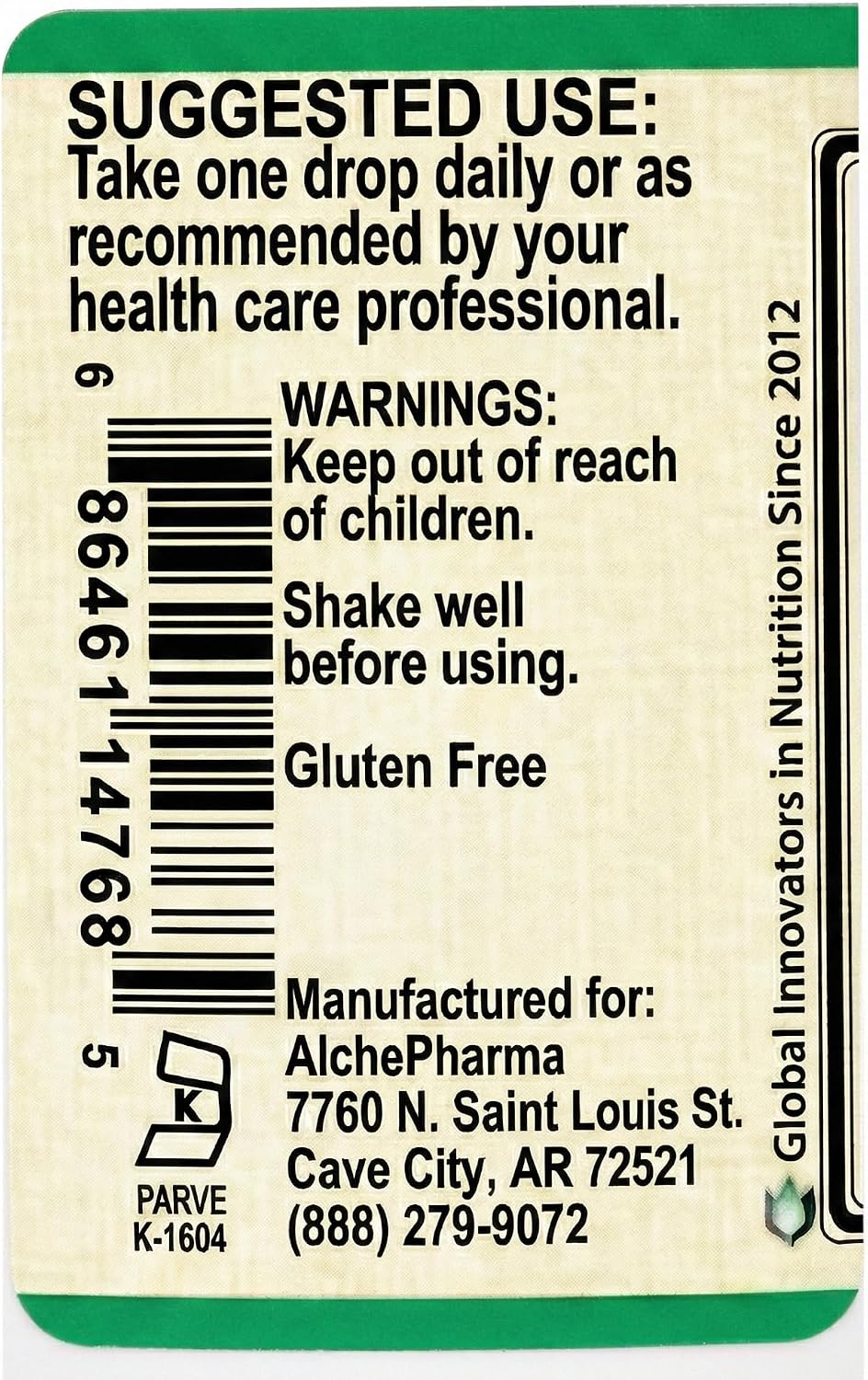 AlchePharma Folinic Acid Liquid - 667 mcg DFE (400 mcg Folinic Acid), 800 Servings - görsel 8