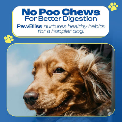 No Poo Chews for Dogs – Stop Poo Eating with Coprophagia Deterrent – Probiotic & Enzyme Soft Chews – Digestive & Breath Support – 120 Bacon-Flavoured Chews