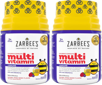 Zarbee's Complete Kids Multivitamin Gummies + Immune Support, 70 Gummies