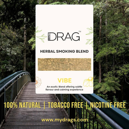 Herbal Smoking Blend - Drag (Blend of Exotic Flowers and Herbs) 10g (Vibe)